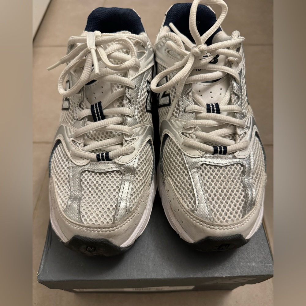 COPY - New Balance 530- white silver navy- size EU 38